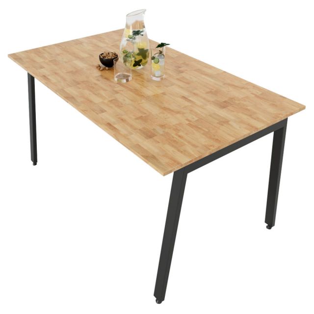 Bàn ăn 140x80cm chân sắt Aton Concept lắp ráp BA68018 Bàn ăn 140x80cm chân sắt Aton Concept lắp ráp BA68018