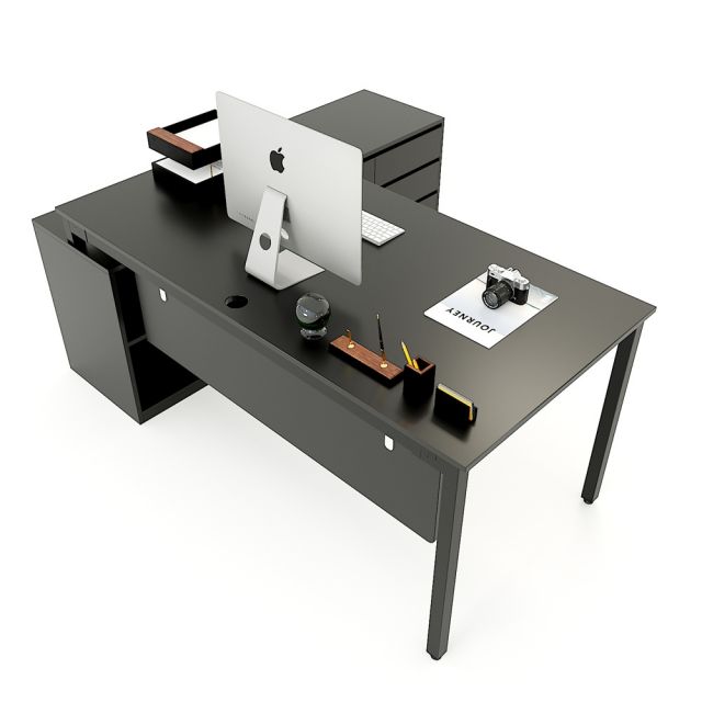 HBUC023 - Bàn giám đốc 180x160 hệ UConcept chân sắt lắp ráp HBUC023 - Bàn giám đốc 180x160 hệ UConcept chân sắt lắp ráp