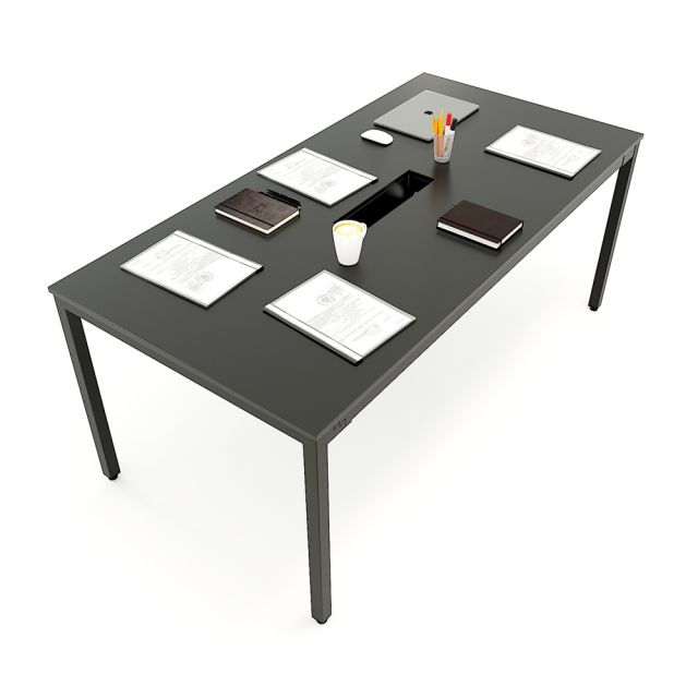 HBUC010 - Bàn họp nhỏ 180x90 hệ UConcept chân sắt lắp ráp HBUC010 - Bàn họp nhỏ 180x90 hệ UConcept chân sắt lắp ráp