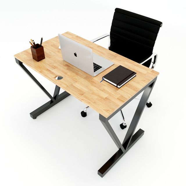 Bàn làm việc 100x60cm VConcept chân sắt lắp ráp HBVC001 Bàn làm việc 100x60cm VConcept chân sắt lắp ráp HBVC001
