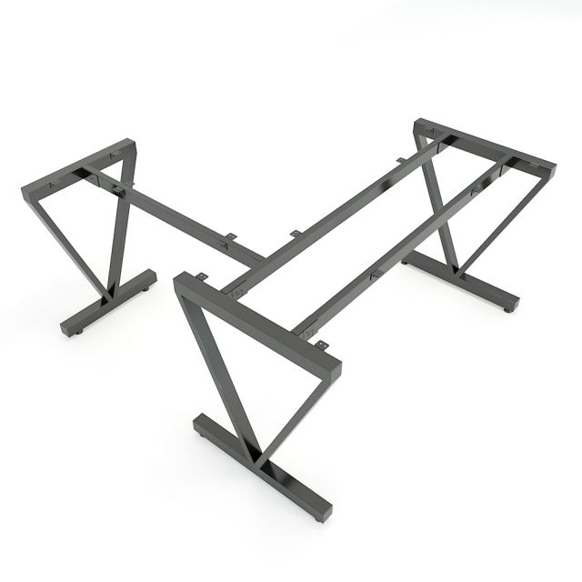 HBVC015 - Bàn làm việc 140x140 VConcept chân sắt lắp ráp