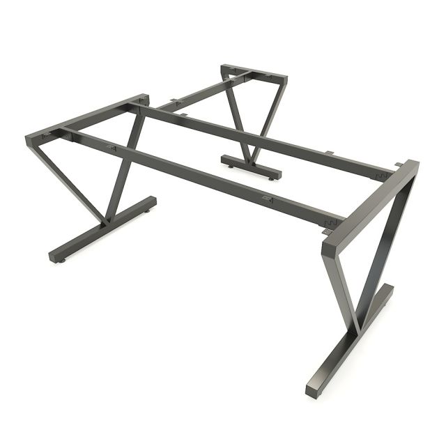 HBVC017 - Bàn làm việc 160x160 VConcept chân sắt lắp ráp