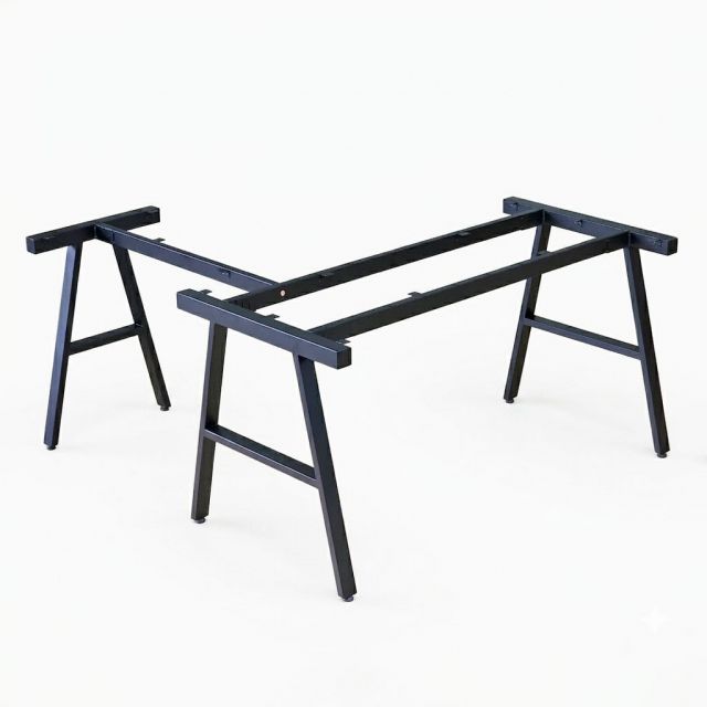 HCAC017 - Chân bàn chữ L hệ AConcept 140x150 lắp ráp