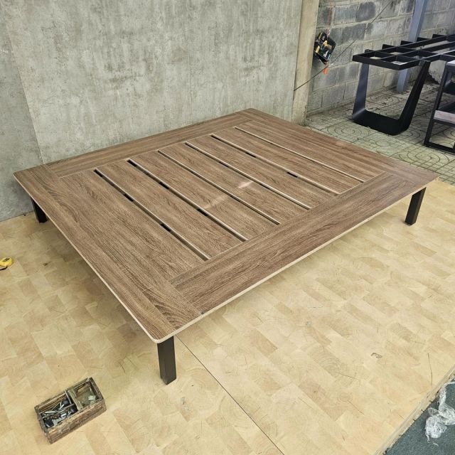 Giường ngủ lắp ráp 170x200x42cm gỗ plywood GN68077
