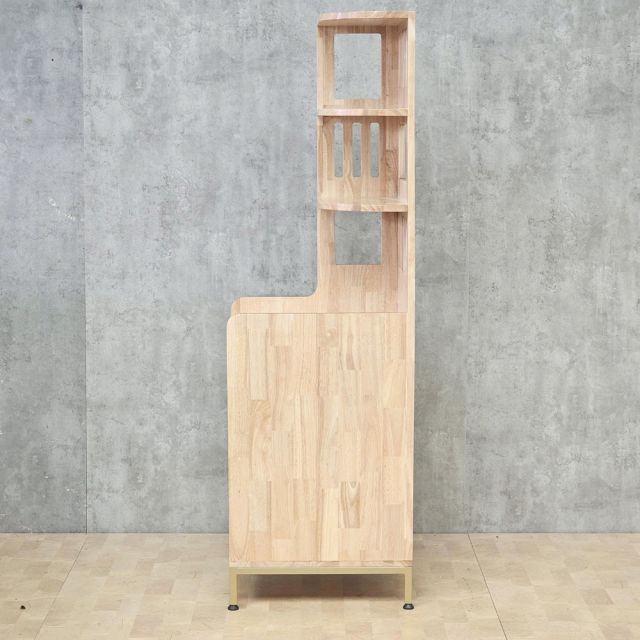Kệ góc tường gỗ cao su 40x50x160cm - KGT68058