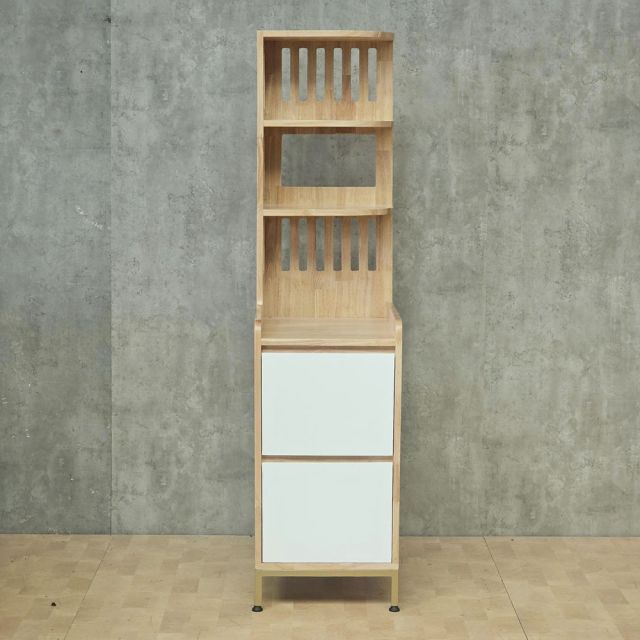 Kệ góc tường gỗ cao su 40x50x160cm - KGT68058