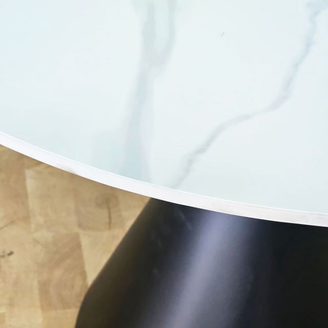 Bàn cafe tròn 90cm mặt ceramic chân sắt CFD68290