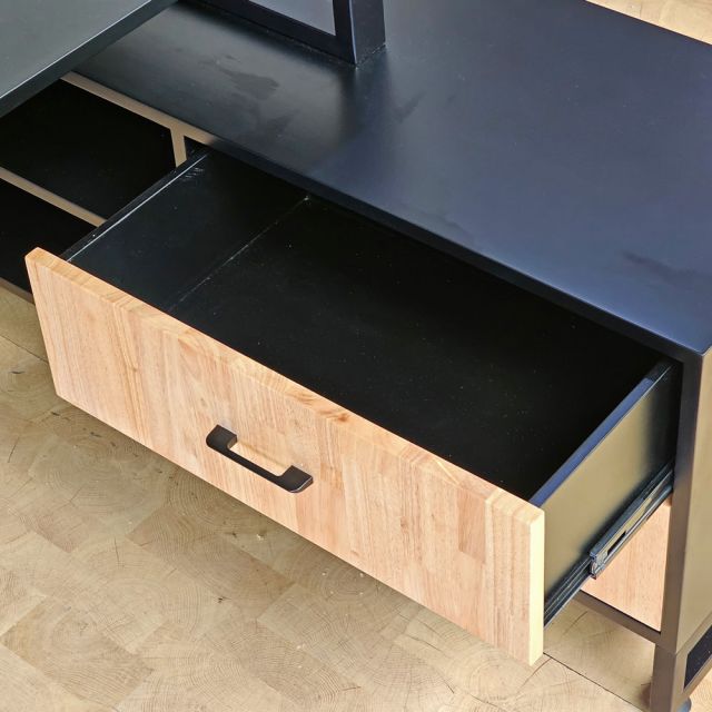 Bàn gác tủ 180x120cm gỗ cao su chân chữ X BD68193
