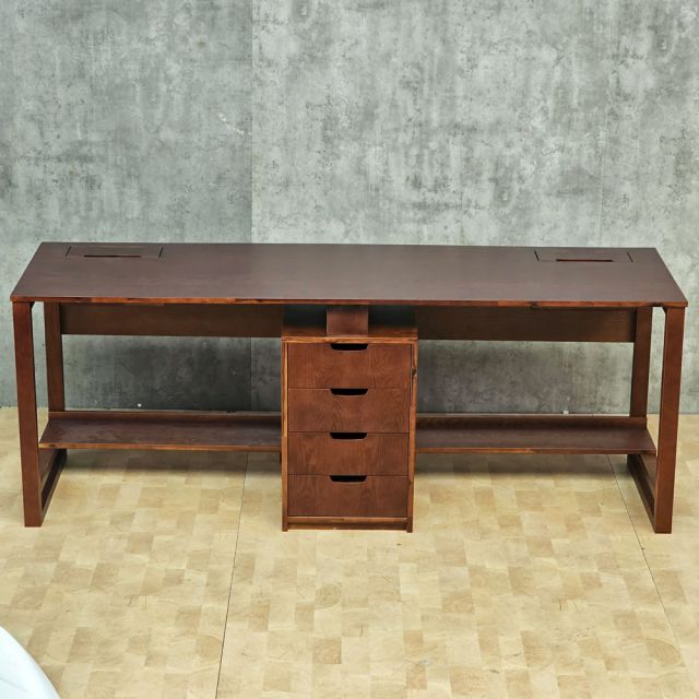 Bàn cụm 2 người gỗ otim phủ venner sồi BD68192