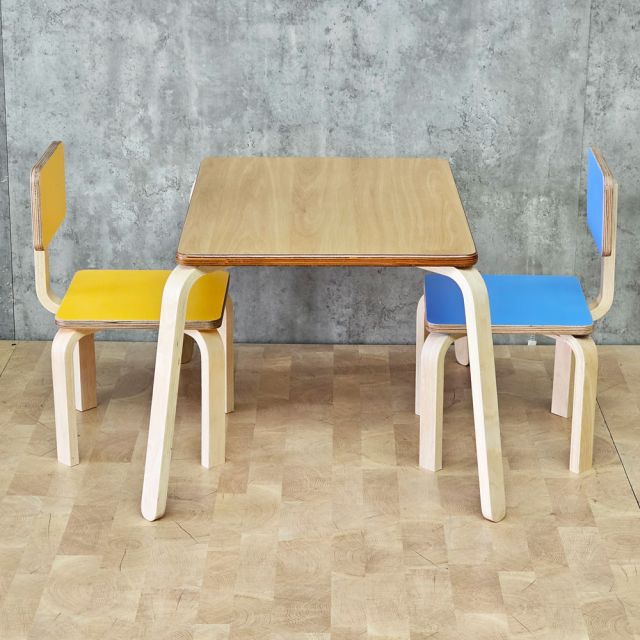 Bộ bàn ghế mầm non gỗ plywood KGD054