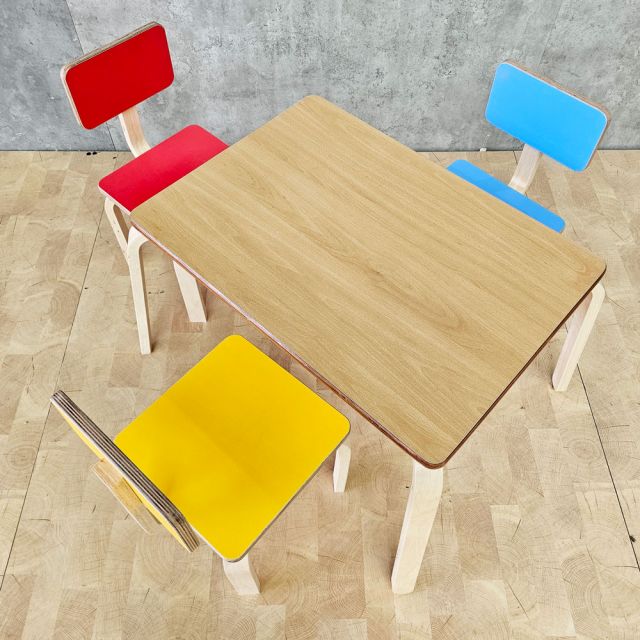 Bộ bàn ghế mầm non gỗ plywood KGD054