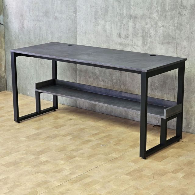 Bàn học 2 chỗ ngồi liền kệ 160x60cm gỗ cao su FD68083