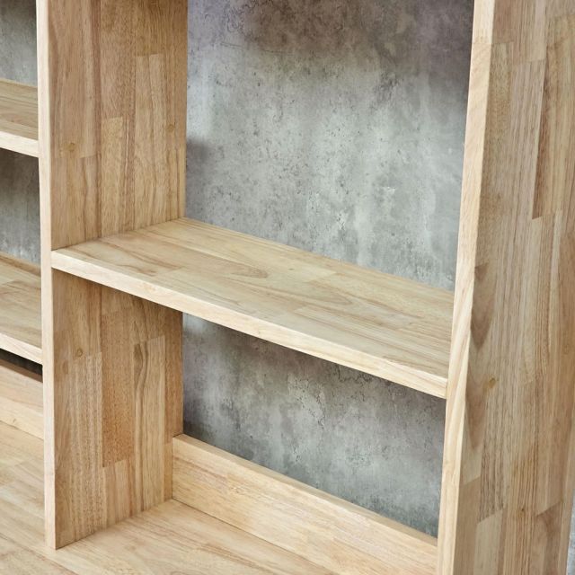 Bàn học liền kệ sách 160x60x155cm gỗ cao su FD68092