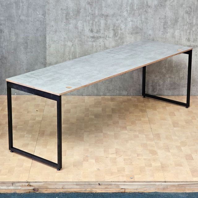 Bàn cụm 2 người 230x70cm gỗ plywood hệ Slean HBSL051