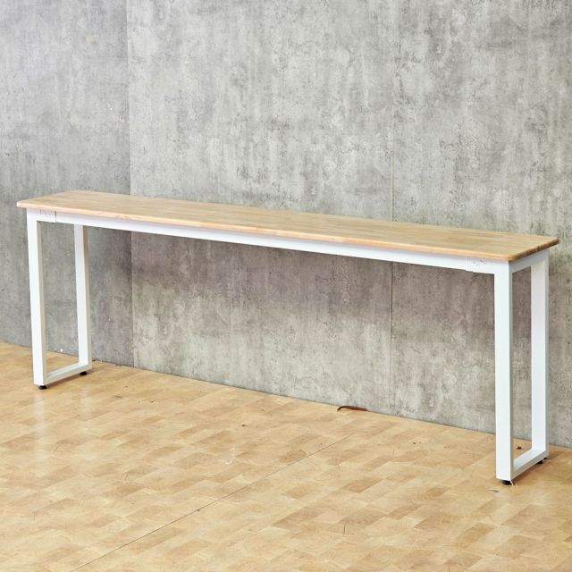 Bàn làm việc 210x35cm gỗ cao su HBRT140