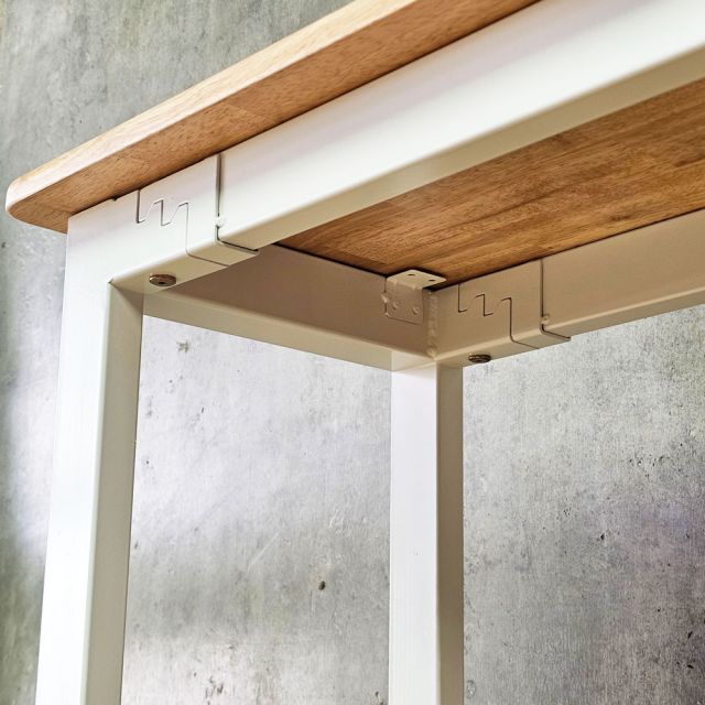 Bàn làm việc 210x35cm gỗ cao su HBRT140