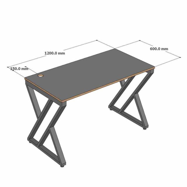 Bàn làm việc 120x60cm gỗ Plywood Melamin hệ XConcept HBXC068
