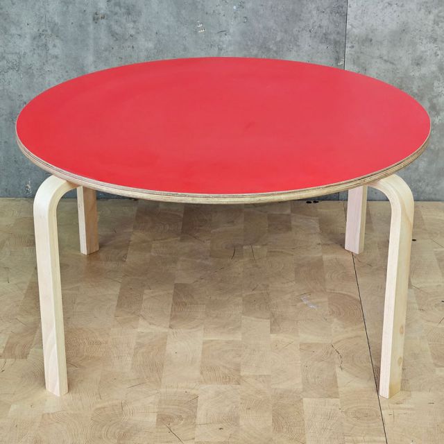 Bàn mầm non tròn 80cm gỗ plywood KGD047