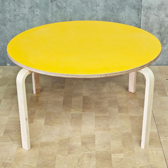 Bàn mầm non tròn 80cm gỗ plywood KGD047