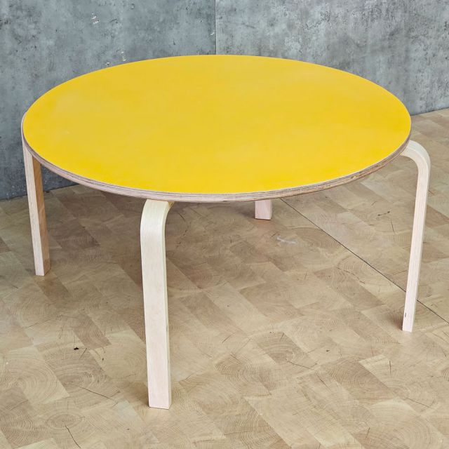 Bàn mầm non tròn 80cm gỗ plywood KGD047