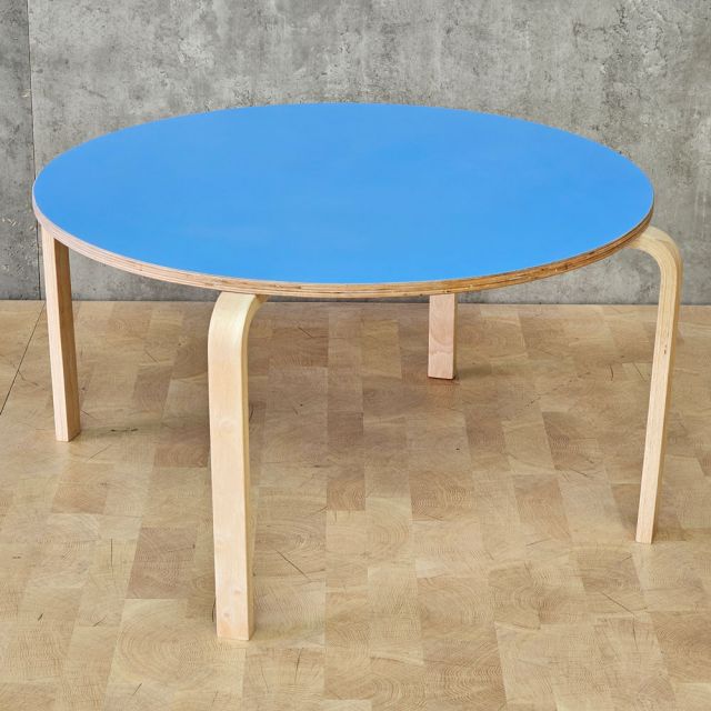 Bàn mầm non tròn 80cm gỗ plywood KGD047
