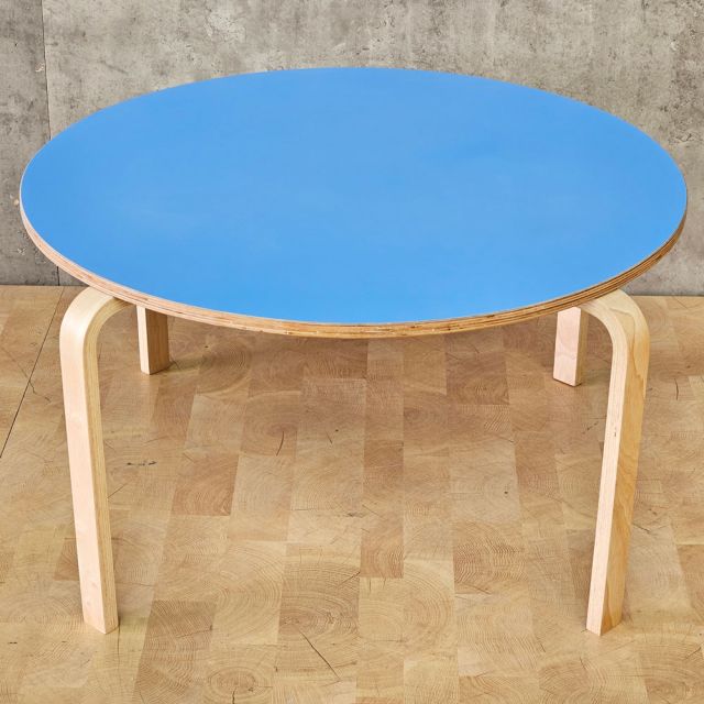 Bàn mầm non tròn 80cm gỗ plywood KGD047