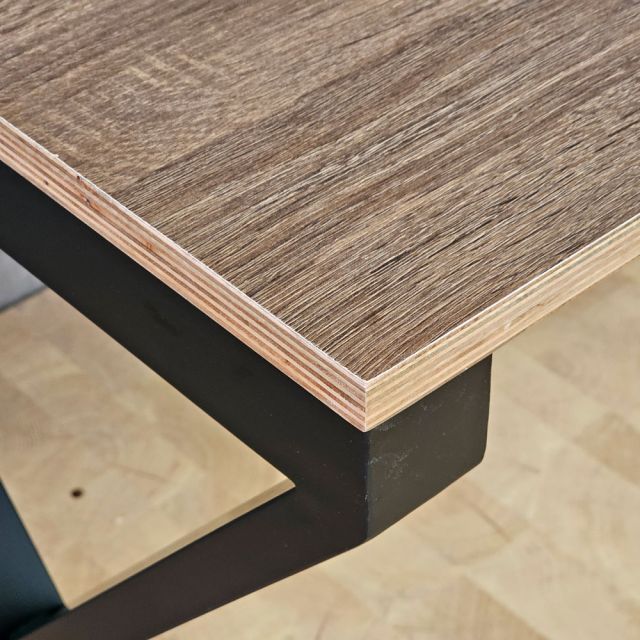 Bàn làm việc có hộp điện 160x70cm gỗ plywood ZD043