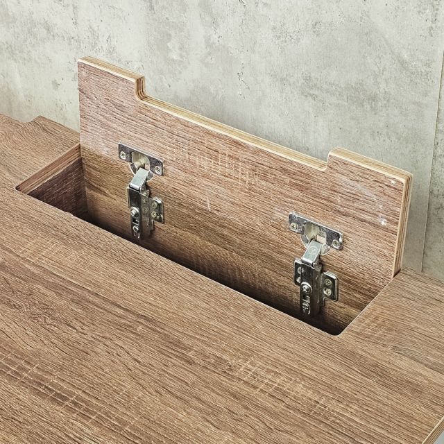 Bàn làm việc có hộp điện 140x70cm gỗ plywood ZD044