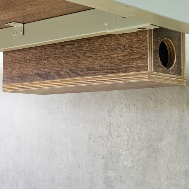 Bàn làm việc có hộp điện 140x70cm gỗ plywood ZD044