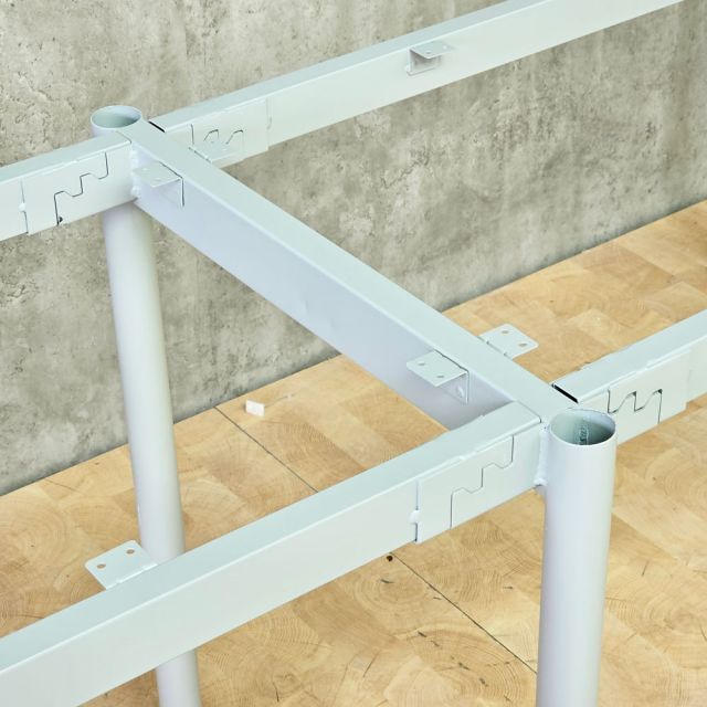 Chân sắt lắp ráp cho bàn họp 240x120cm hệ OMA II sơn tĩnh điện HCOM209