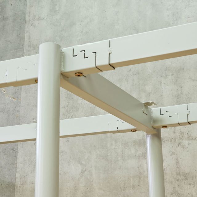 Chân sắt lắp ráp cho bàn họp 240x120cm hệ OMA II sơn tĩnh điện HCOM209