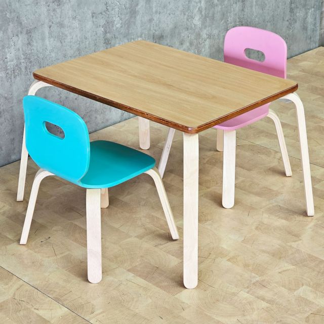 Bộ bàn ghế mầm non gỗ plywood KGD053