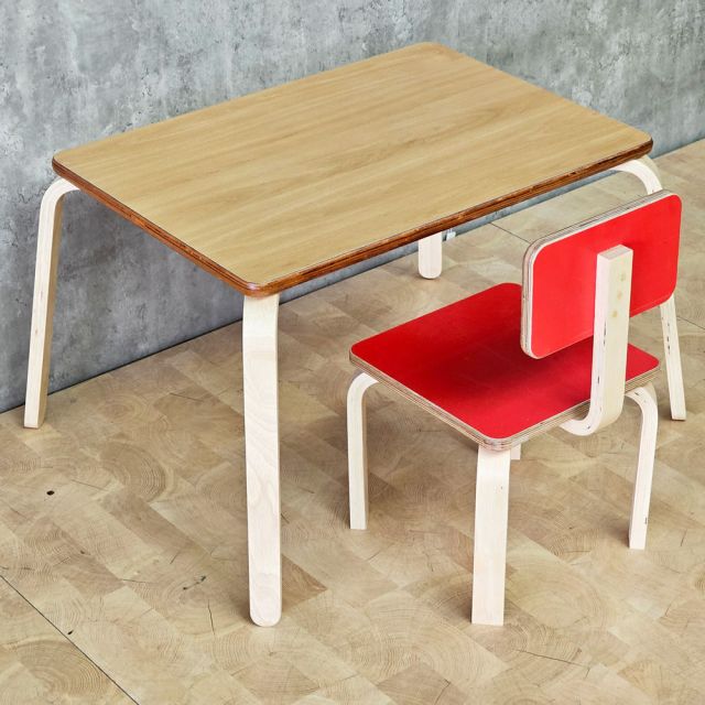 Bộ bàn ghế mầm non gỗ plywood KGD056