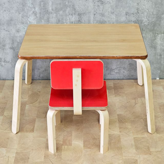 Bộ bàn ghế mầm non gỗ plywood KGD056