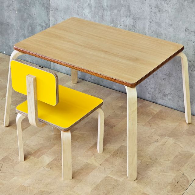 Bộ bàn ghế mầm non gỗ plywood KGD056