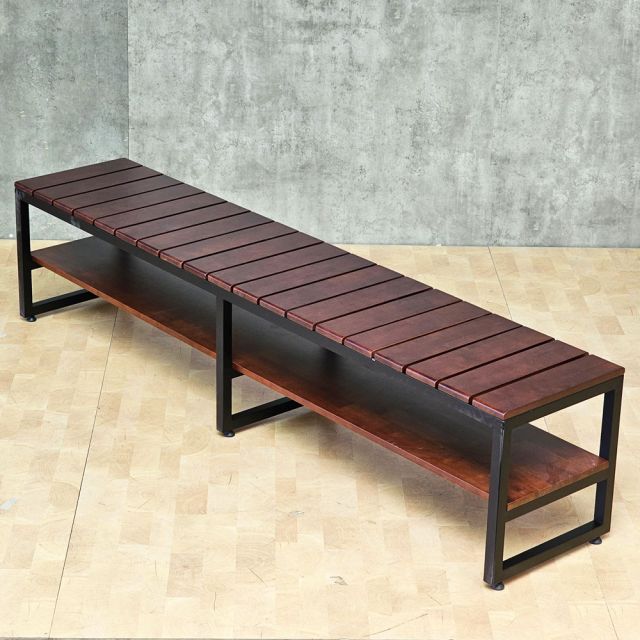 Ghế băng dài 200x40x45cm gỗ cao su GBD078