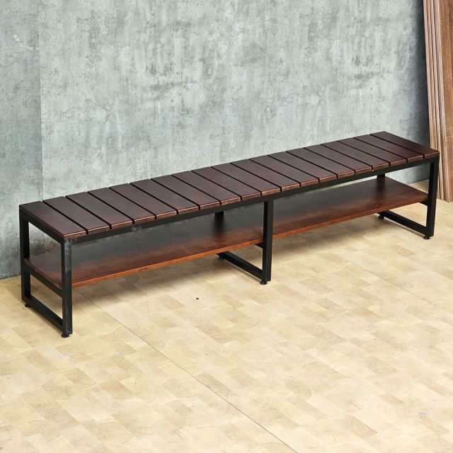 Ghế băng dài 200x40x45cm gỗ cao su GBD078