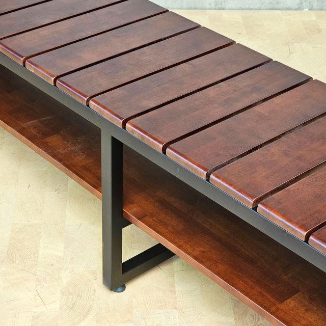 Ghế băng dài 200x40x45cm gỗ cao su GBD078