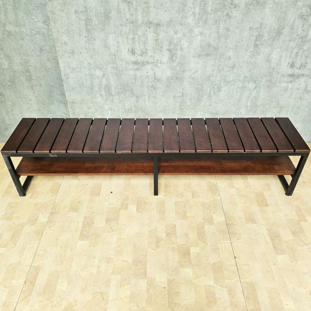 Ghế băng dài 200x40x45cm gỗ cao su GBD078