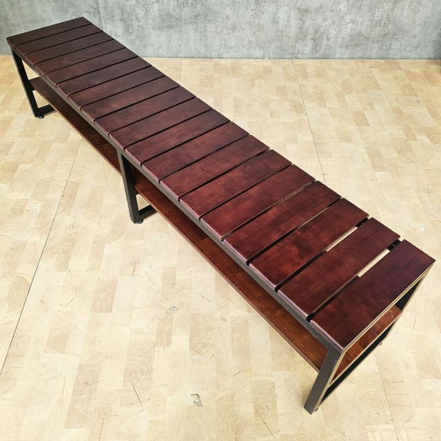 Ghế băng dài 200x40x45cm gỗ cao su GBD078