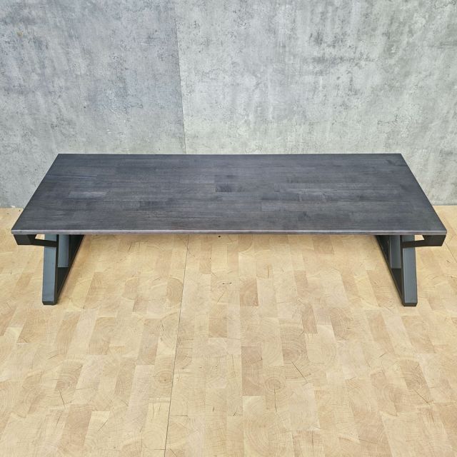 Ghế băng dài 150x52x42cm gỗ cao su chân chữ X GBD077