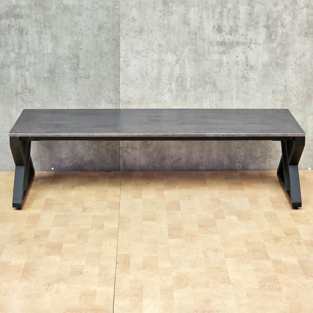 Ghế băng dài 150x52x42cm gỗ cao su chân chữ X GBD077