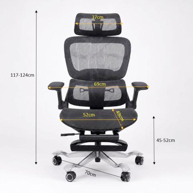 Ghế công thái học lưng lưới AK892