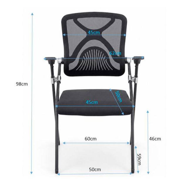 Ghế đào tạo gấp gọn bọc vải lưới GAK519