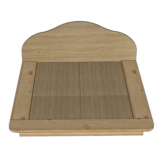 Giường ngủ 216x228cm gỗ thông kết hợp plywood GN68078