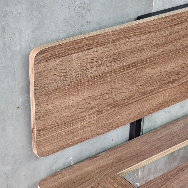 Giường cho nệm 160x200cm gỗ plywood chân sắt GN68072