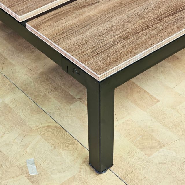 Giường ngủ lắp ráp 140x200x34cm gỗ plywood GN68074