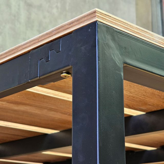 Giường ngủ lắp ráp 140x200x34cm gỗ plywood GN68074