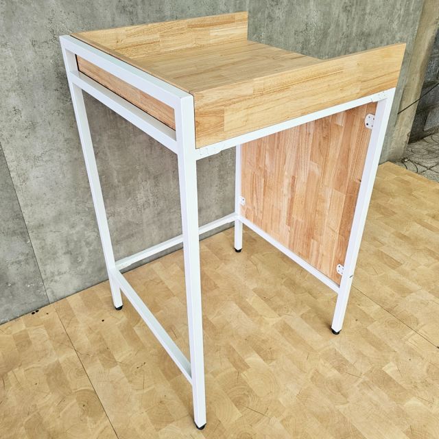 Kệ máy giặt 72x70x115cm gỗ cao su KMG68034