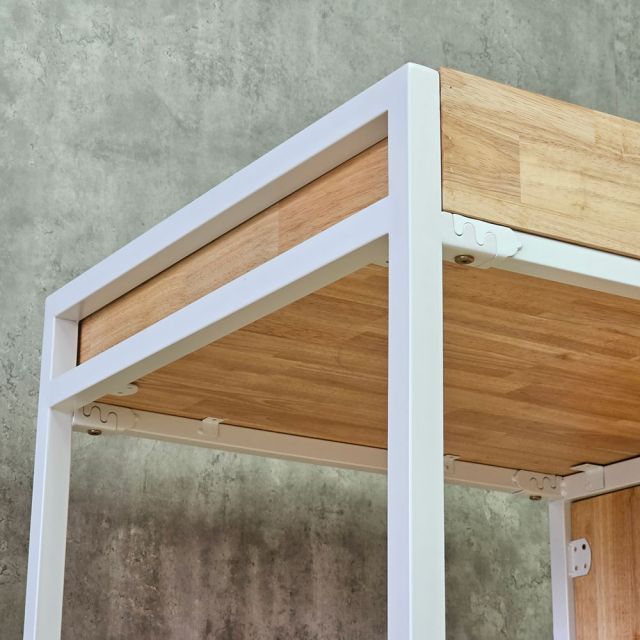 Kệ máy giặt 72x70x115cm gỗ cao su KMG68034